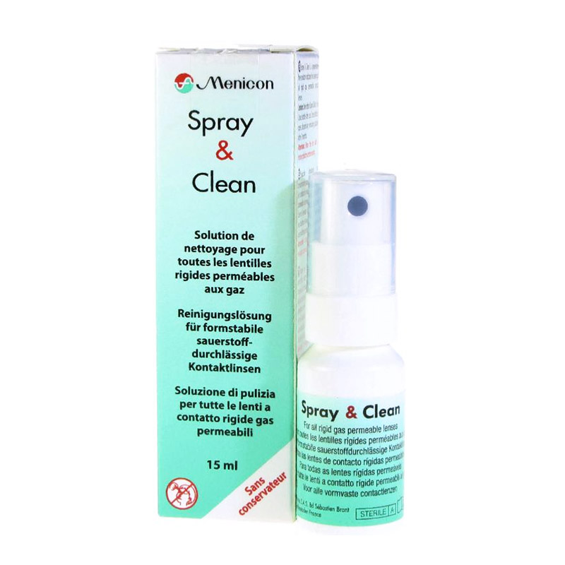 Багатофункціональний розчин для жорстких лінз Menicon Spray and Clean